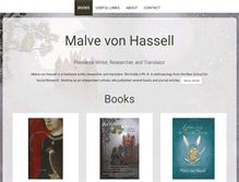 Tablet Screenshot of malvevonhassell.com